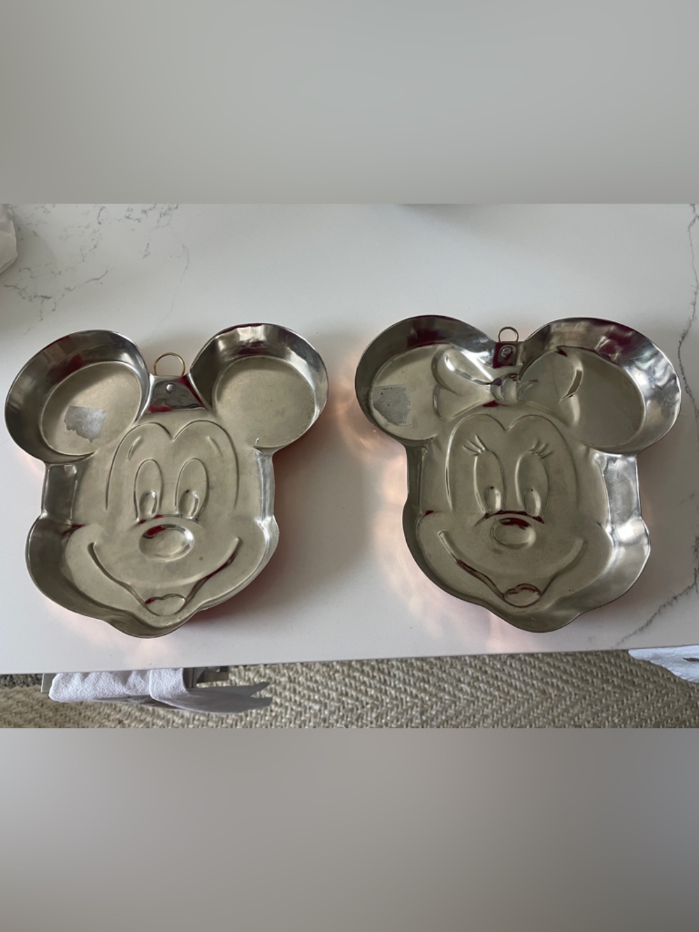 Copper Mickey & Minnie Jello or Cake Molds - Set of 2 - Picture 3 of 3